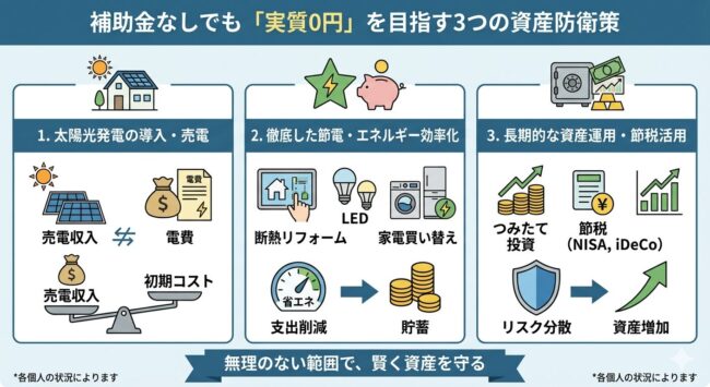補助金なしでも「実質0円」を目指す3つの資産防衛策