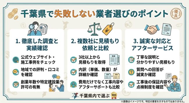 千葉県で失敗しない業者選びのポイント