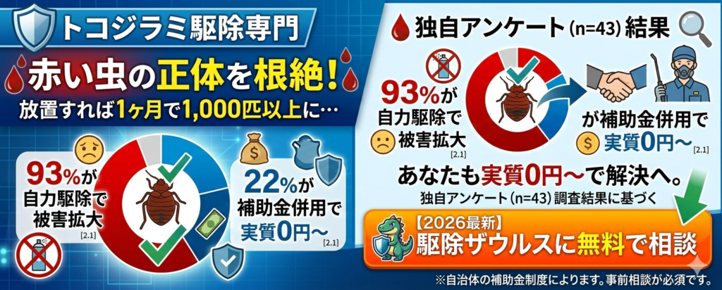 トコジラミ駆除：駆除ザウルス