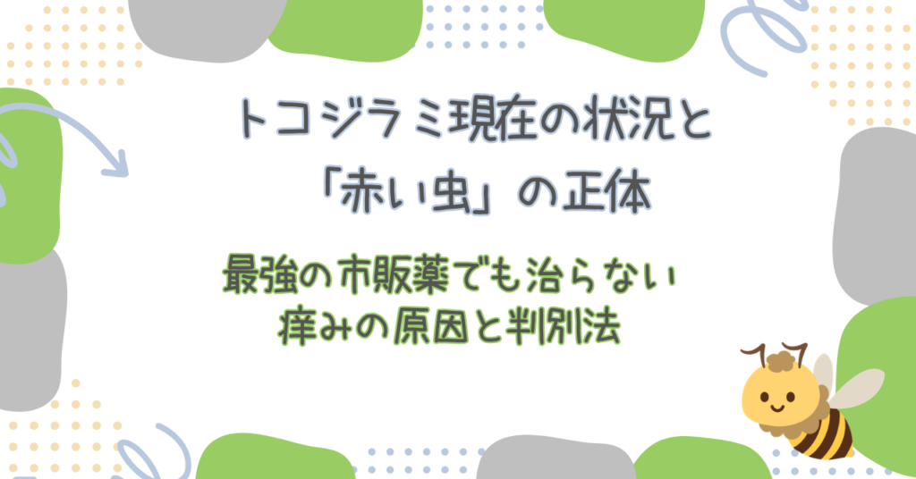 【2026年最新】トコジラミ現在の状況と「赤い虫」の正体｜最強の市販薬でも治らない痒みの原因と判別法