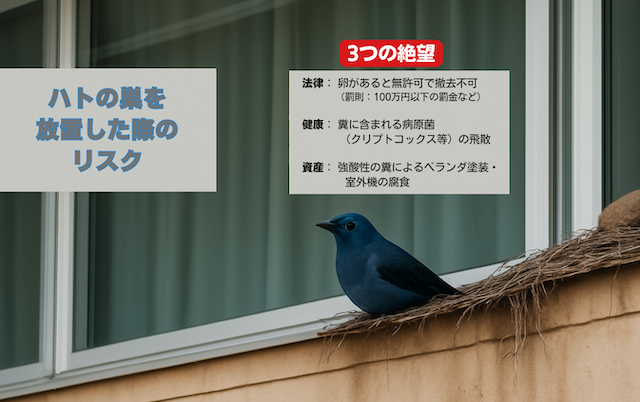 鳩の巣の放置が生む3つの絶望