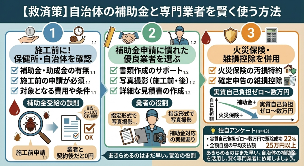 図解:自治体の補助金と専門業者を賢く使う方法