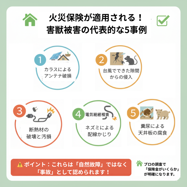 害獣駆除で火災保険が適用される理由