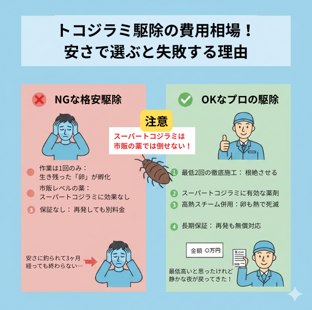 トコジラミ駆除の費用相場！安さで選ぶと失敗する理由