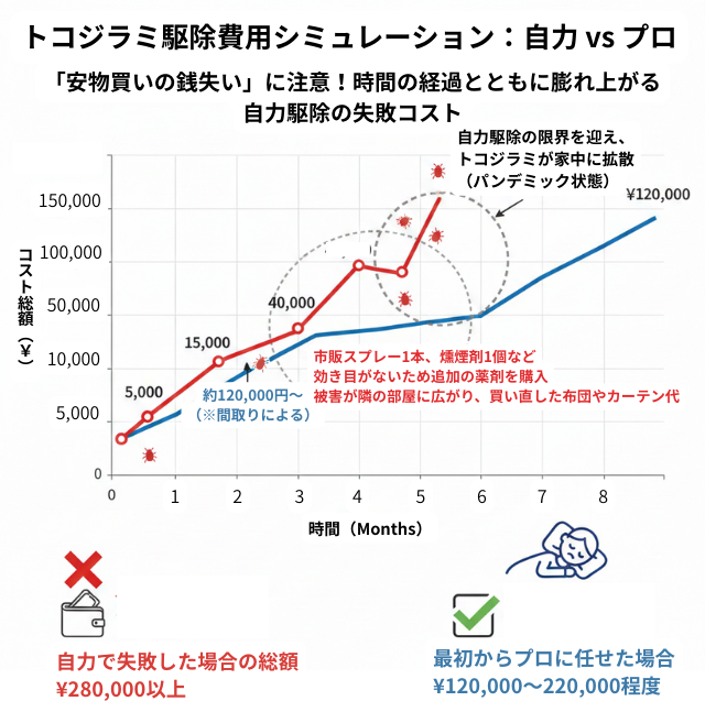 なぜ自分で駆除は安物買いの銭失いになるのか？