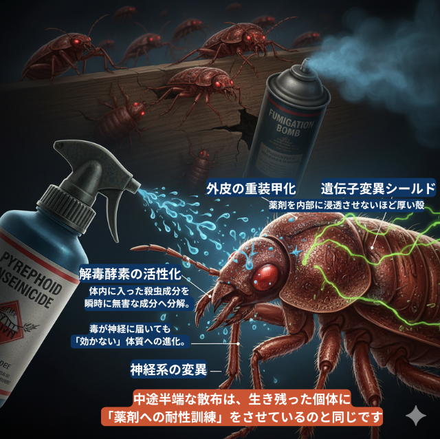 市販薬がただの水どころかトコジラミのエサになる耐性