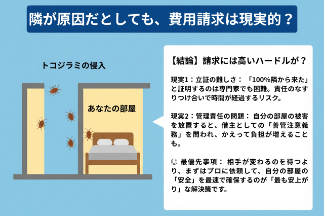 隣が原因なら駆除費用は請求できるのか？