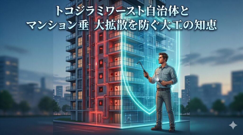 トコジラミワースト自治体とマンション垂直大拡散を防ぐ大工の知恵