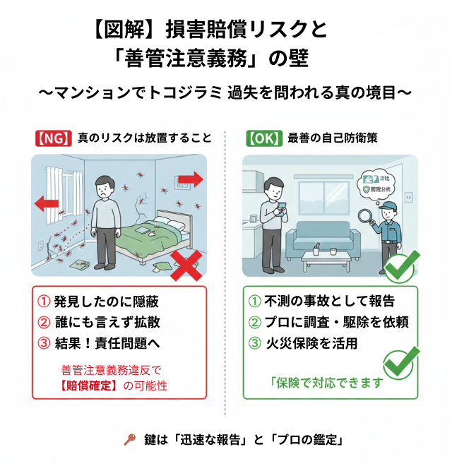 トコジラミ被害による損害賠償リスクと善管注意義務の壁