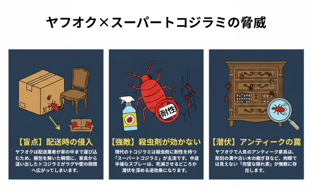 ヤフオクにスーパートコジラミの可能性