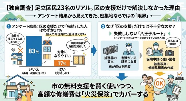 【独自調査】足立区民23名のリアル。区の支援だけで解決しなかった理由