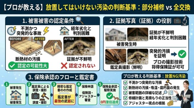 部分補修 vs 全交換｜プロが教える「放置してはいけない汚染」の判断基準