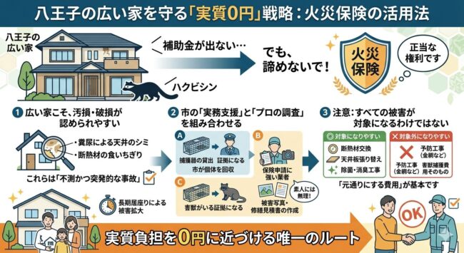 八王子の広い家を守る「実質0円」戦略：火災保険の活用法