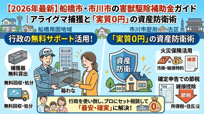 船橋市・市川市における害獣被害と駆除費用に関する実態調査