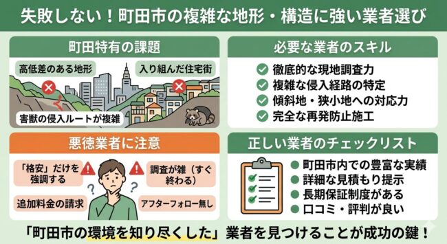 失敗しない！町田市の複雑な地形・構造に強い業者選び