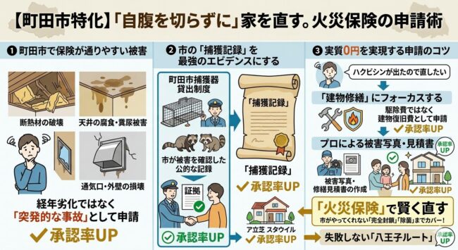 町田市で「自腹を切らずに」家を直す。火災保険の申請術