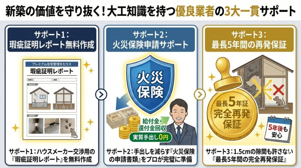 新築なのにネズミが出るのは施工不良？大工プロの無償補修交渉術