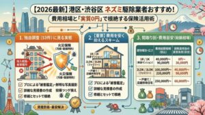 港区・渋谷区のネズミ駆除業者おすすめ！費用相場と「実質0円」で根絶する保険活用術