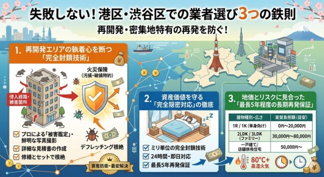 港区・渋谷区のネズミ駆除業者選び3つの鉄則