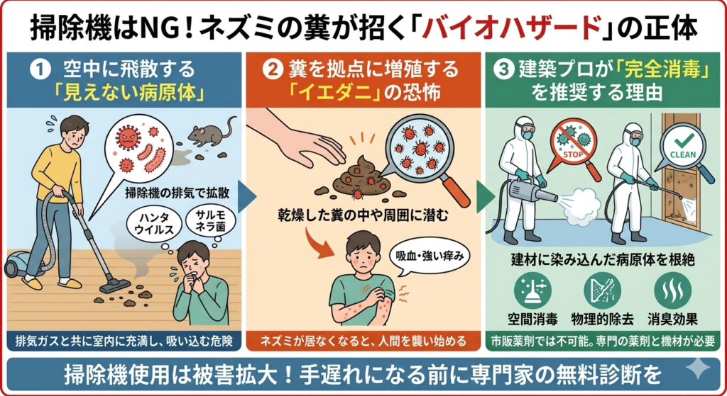 ネズミの糞による被害拡大