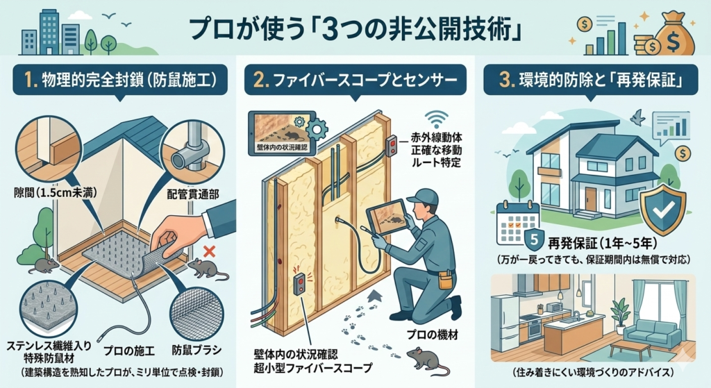 ネズミ駆除にプロが使う3つの非公開技術