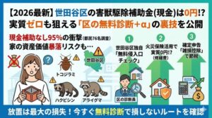 世田谷区の害獣駆除補助金は0円？ハクビシン・アライグマを実質安く直す「区の無料診断＋α」の裏技