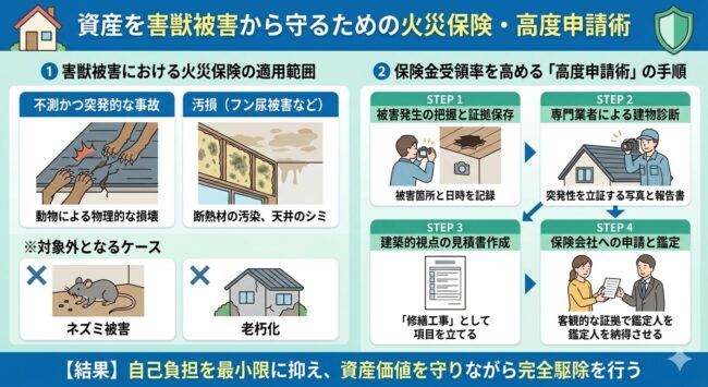 資産を害獣被害から守るための火災保険・高度申請術