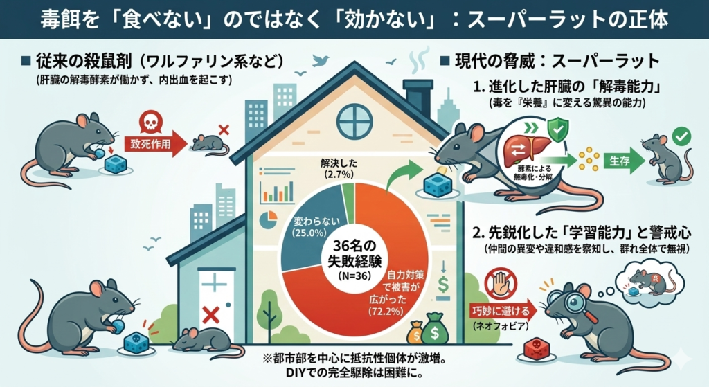 毒餌が効かないスーパーラットの正体