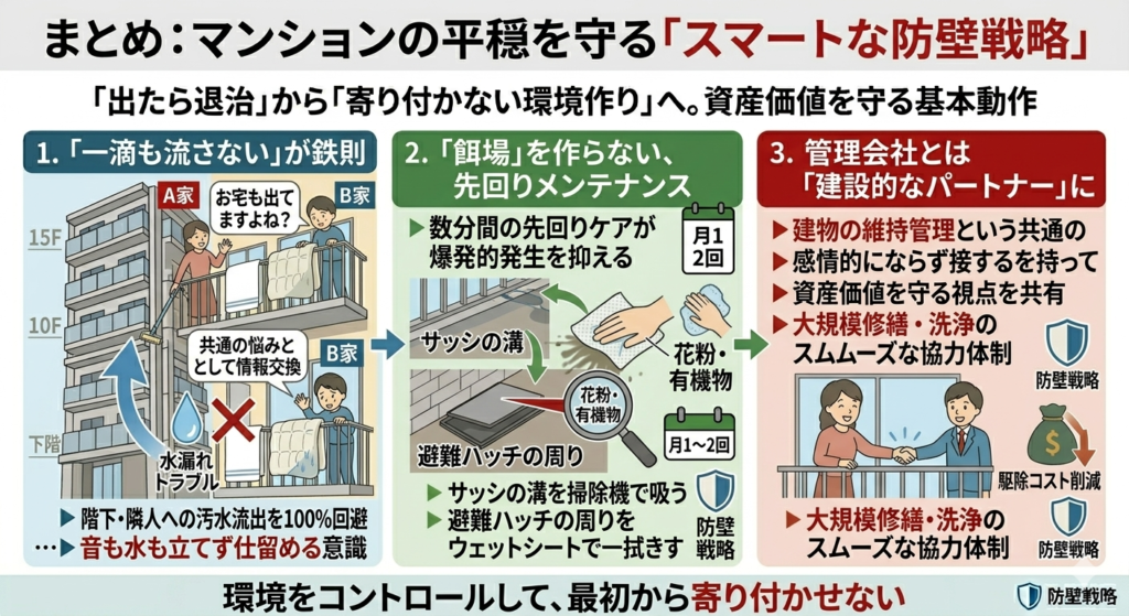 タカラダニマンションでの防壁戦略
