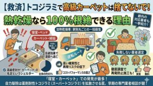 【救済】トコジラミで高級カーペットは捨てないで！熱乾燥なら100%根絶できる理由と都内の対応業者