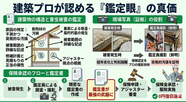なぜ他社ではなく駆除ザウルスなのか?建築プロが認める鑑定眼