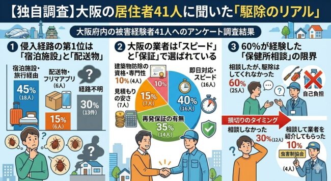 【独自調査】大阪の居住者41人に聞いた駆除のリアル