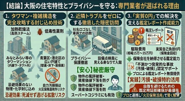 なぜ梅田・難波のマンションで自力駆除が命取りなのか