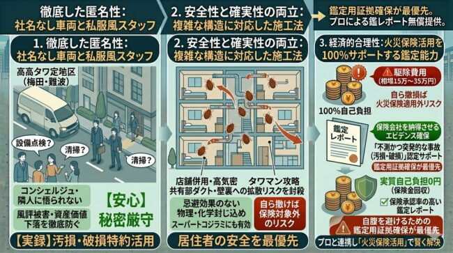大阪市で選ぶべき駆除業者の3つの絶対条件