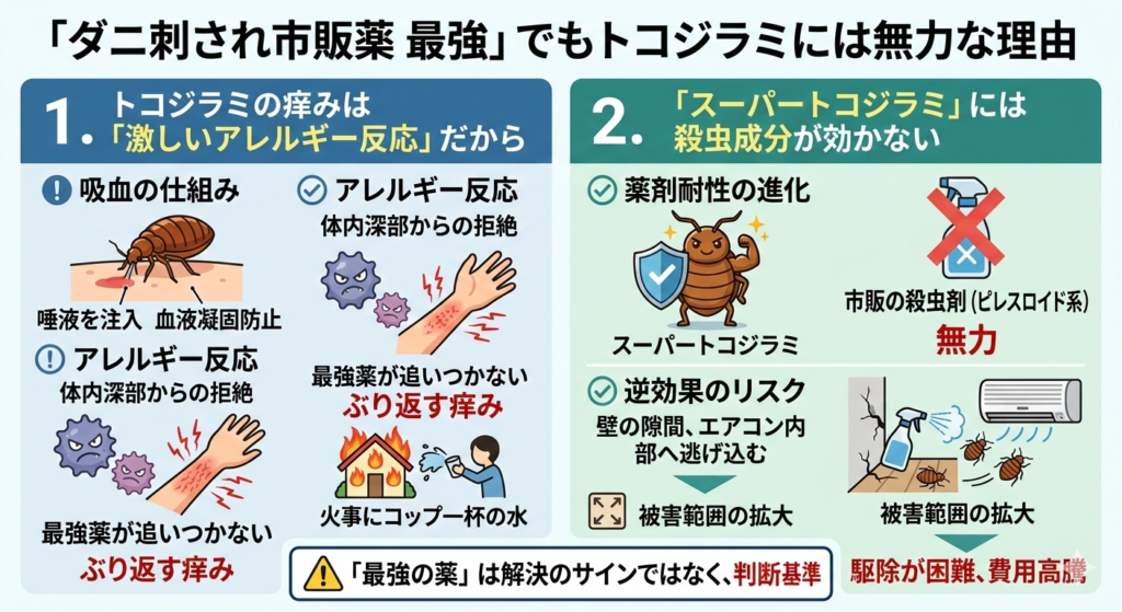 トコジラミ 市販薬 ピレスロイド系
スーパートコジラミ 無力