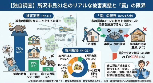 【独自調査】所沢市民31名のリアルな被害実態と「罠」の限界