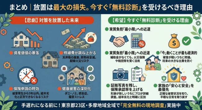 放置は最大の損失。今すぐ無料診断を受けるべき理由