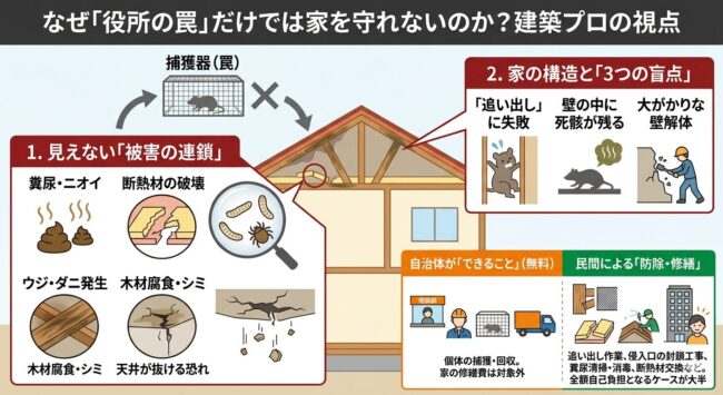 なぜ役所の罠だけでは家を守れないのか？建築プロの視点
