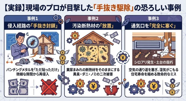 【実録】現場のプロが目撃した手抜き駆除の恐ろしい事例