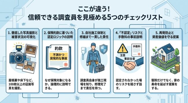 ここが違う！信頼できる調査員を見極める5つのチェックリスト