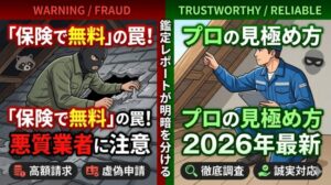 「保険で無料」を悪用する害獣駆除の詐欺業者に注意！2026年最新の悪質手口と「信頼できる診断員」の決定的な見極め方