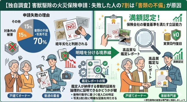 【独自調査】失敗した人の7割は書類の不備が原因