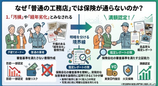 なぜ普通の工務店では保険が通らないのか
