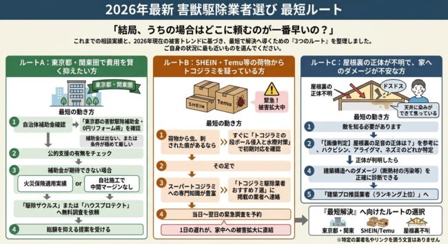 【地域別・状況別】あなたに最適な業者の最短ルート