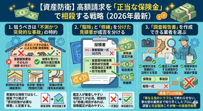 【資産防衛】高額請求を正当な保険金で相殺する戦略