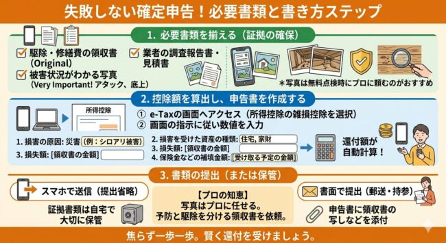 失敗しない確定申告!必要書類と書き方ステップ