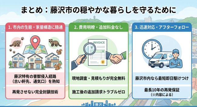 まとめ：藤沢市の穏やかな暮らしを守るために