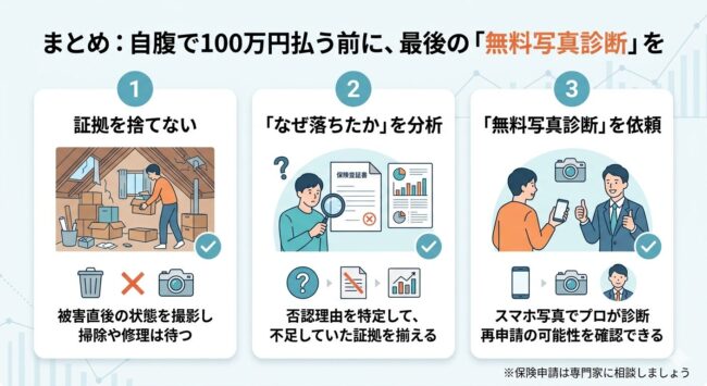 自腹で100万円払う前に、最後の「無料写真診断」を