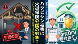 【東京海上日動】ハクビシン被害は火災保険の対象？アジャスターを論破する時系列証明と申請のコツ
