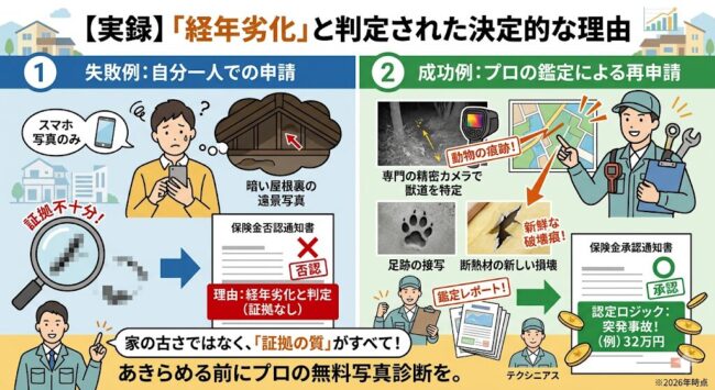【実録】経年劣化と判定された決定的な理由